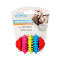 Pawise宠物狗狗玩具 耐咬磨牙骨头 幼犬玩具 可涂牙膏 洁齿玩具 彩虹棒