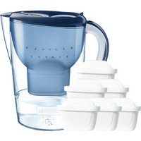 考拉黑卡：BRITA 碧然德 滤水壶 Marella蓝色3.5L  1壶7芯