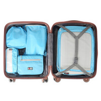 必优美 BUBM 收纳包 旅行洗漱收纳套装6件套 行李箱衣服整理收纳袋 T6JT-JD 蓝色