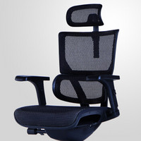 体思科 VISION 人体工学电脑椅 游戏竞技椅 双背电脑椅 办公网椅 家用 黑色