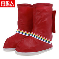南极人雨鞋套男女通用雨天防水鞋套红色XL(41-42)28.5CM19D025