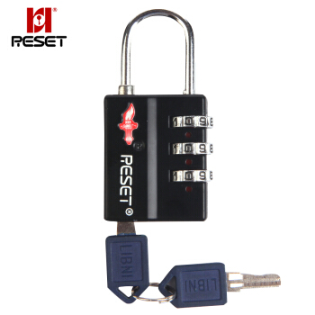 锐赛特（RESET）RST-049 可找回密码旅行拉箱锁挂锁欧洲海关TSA出国用锁门锁健身房锁背包锁