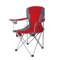 威野营（V-CAMP）户外折叠椅 休闲椅 钓鱼沙滩椅 便携式扶手椅 露营靠背椅（红色）