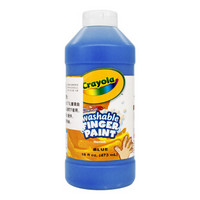绘儿乐（Crayola）16盎司单瓶装可水洗手指画颜料 美国进口 学生涂料绘画工具 蓝色 55-13165042