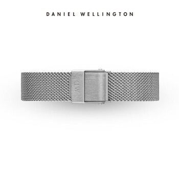 Daniel Wellington DanielWellington）DW表带12mm钢带银色按扣女款DW00200193（适用于28mm表盘系列）
