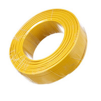 金山 电线电缆 国标阻燃单芯塑铜线 硬线ZR-BV25平方毫米  黄  100米/盘
