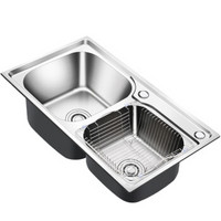 名爵（ MEJUE ） Z-02442厨房304不锈钢水槽双槽   不带水龙头 洗菜盆洗菜池台上台下盆