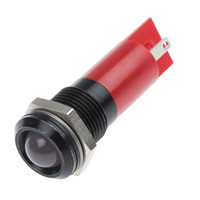 欧时RS ProLED指示灯信号灯203896凸型红色焊接片接端10mm