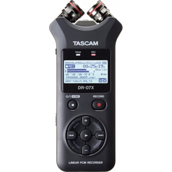 TASCAM DR-07x专业录音机音乐学学习课堂微电影录音单反麦克风 vlog收音 手机iphone话筒婚庆调音台录音