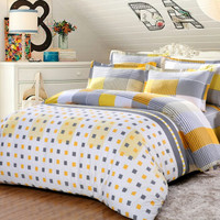 艾薇 套件家纺 全棉床单四件套 纯棉床上用品  别具一格 1米/1.2米床 被套150*215cm