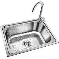 莱尔诗丹（Larsd）LR5843水槽单槽套装龙头304不锈钢水槽厨房洗菜池洗菜盆洗碗池