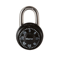 玛斯特（Master Lock）转盘式小号密码锁健身房柜门密码挂锁1533MCND黑色