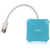 飚王（SSK）SHU300 四口USB HUB 集线器 高速USB3.0 蓝色