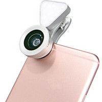 猎奇（LIEQI）手机镜头 广角+微距+自拍补光灯套装  拍照神器 苹果华为外置摄像头 LQ-035 银色