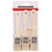 FACKELMANN 法克曼 德国法克曼Fackelmann3件装木柄调料刷 油刷毛刷烧烤刷食品刷 烹饪厨具 5700781