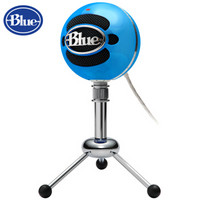 Blue Snowball 雪球USB电容麦克风 三种拾音模式 即插即用 电脑K歌YY游戏唱吧录音 荧光蓝