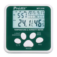 宝工（Pro'skit）NT-316 多功能数显温湿度计 测温仪 湿度仪 室内电子温度计