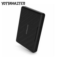 YottaMaster 2.5英寸Type-C三防笔记本移动硬盘盒外置盒免工具SATA串口支持固态SSD、机械硬盘 黑色A2-C3