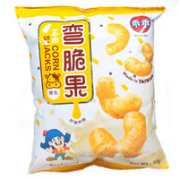 中国台湾进口乖乖弯脆果炼乳味52g非油炸玉米膨化零食 *2件