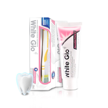 惠宝（White Glo）健白舒敏 牙膏 套装（牙膏150g+牙刷1支+牙缝刷1包）澳洲原装 进口