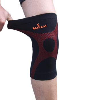 百斯锐（Bestray）护膝男 女运动半月板损失护 膝盖超 薄成人儿童登山护具（两个装）S码