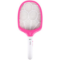 康铭（KANGMING））LED电蚊拍充电式灭蚊拍三层网面KM-3801粉色
