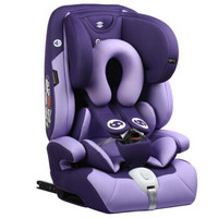 路途乐(Lutule) 汽车儿童安全座椅isofix硬接口 3C/ECE 9个月-12岁宝宝座椅 AirC系列 兰花紫
