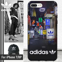 adidas（阿迪达斯） 苹果iPhone7P\8 Plus手机壳 日系街头风时尚创意款 潮男全包防摔女硅胶保护套
