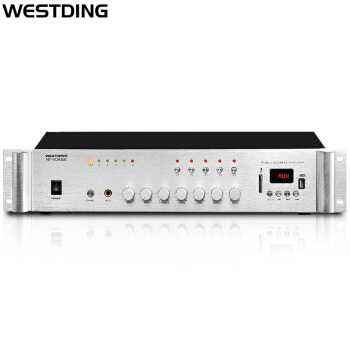 威斯汀（WESTDING）500W 蓝牙定压功放机 吸顶喇叭公共校园广播大功率 五分区功放 背景音乐系统定压定阻两用