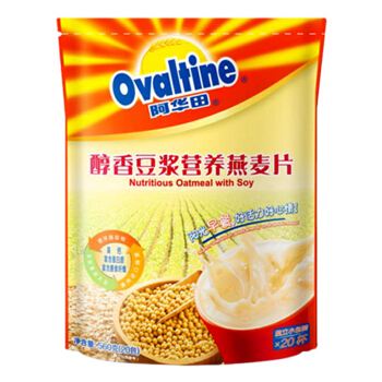 阿华田(Ovaltine)早餐谷物 醇香豆浆营养即食燕麦片560g(20包)澳洲进口燕麦