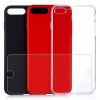 dostyle 苹果iPhone7Plus手机壳钢化膜套装（含透明TPU壳+黑色PC壳+红色PC壳+钢化膜）