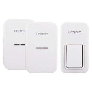 朗瑞特（Lenrit）LR-3508-2自发电门铃不用电池无线家用门铃老人呼叫迎宾器 一拖二