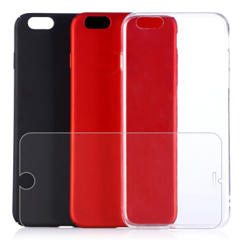 dostyle 苹果iPhone6Plus/6SPlus手机壳钢化膜套装（含透明TPU壳+黑色PC壳+红色PC壳+钢化膜）