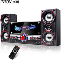 英顿（INTON）SM-1206 台式机多媒体音箱 2.1电脑桌面音响低音炮有源笔记本电脑音响(黑色)