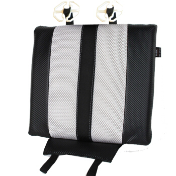 WRC 碳纤纹记忆棉增高垫 单座 车家适用 四季通用 灰色[厂家直发]