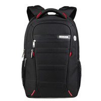 艾奔（AspenSport）电脑双肩包 男书包女背包15.6英寸AS-B06 黑+红 加大版