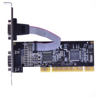 moge 魔羯 台式机PCI转RS232串口卡PCI双串口 国产芯片支持麒麟统信国产化平台 MC1362