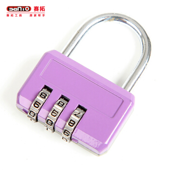 赛拓（SANTO) 0412 三位密码锁 旅行箱锁 柜门锁 抽屉锁  背包挂锁（颜色随机）