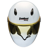 坦克（Tanked Racing）摩托车头盔电动电瓶车头盔 T523四季通用 M码 白色