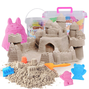 智高（ZHIGAO）太空彩沙儿童手工DIY玩具沙套装火星动力彩色沙粘土 溜溜沙带收纳箱2斤装