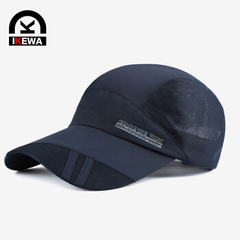 艾可娃（IKEWA）BQM079ZANG 帽子男女士夏天户外遮阳帽防晒网球帽太阳帽速干透气运动棒球帽鸭舌帽 藏青色