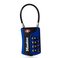玛斯特（Master Lock）密码锁TSA海关锁箱包密码挂锁4697D蓝色