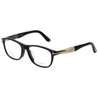 TOM FORD 汤姆福特 男女款黑色镜框黑色镜腿光学眼镜框眼镜架 TF5430F 001 56MM