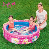 Bestway 芭比（Barbie） 儿童充气海洋球池婴儿玩具戏水池122x30cm波波球池93205