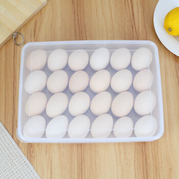宝优妮鸡蛋盒塑料冰箱保鲜盒鸡蛋收纳盒 厨房用品2只装DQ9021-4
