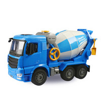 DOUBLE E 双鹰 手动滑行工程车水泥搅拌车（1:20）工程模型儿童玩具车男孩礼物 E228-002