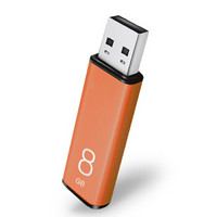 OV U-color 8G USB2.0 金属U盘 橘红橙