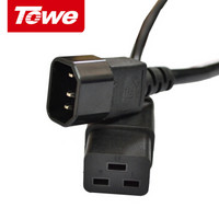 同为（TOWE）PDU服务器电源线C19转C14电源转换延长线3*1.5平方1.8米
