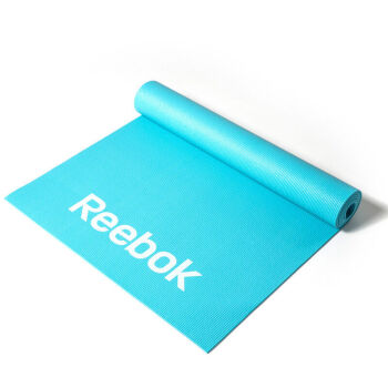 锐步（Reebok）瑜伽垫 防滑健身运动垫锻炼垫进口双面PVC初学者垫子RAMT-11024BLL 蓝色-4mm