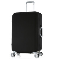加加林 弹力行李箱套拉杆箱包防尘罩旅行皮箱子保护套 黑色L码26-28寸箱
